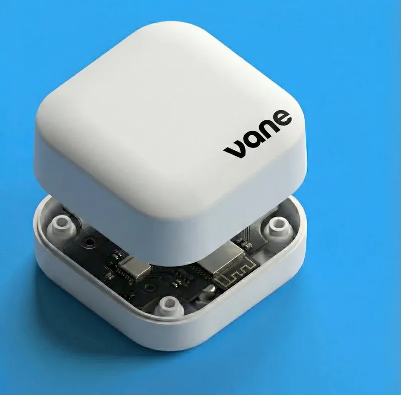 Vane exploded view showing PCB