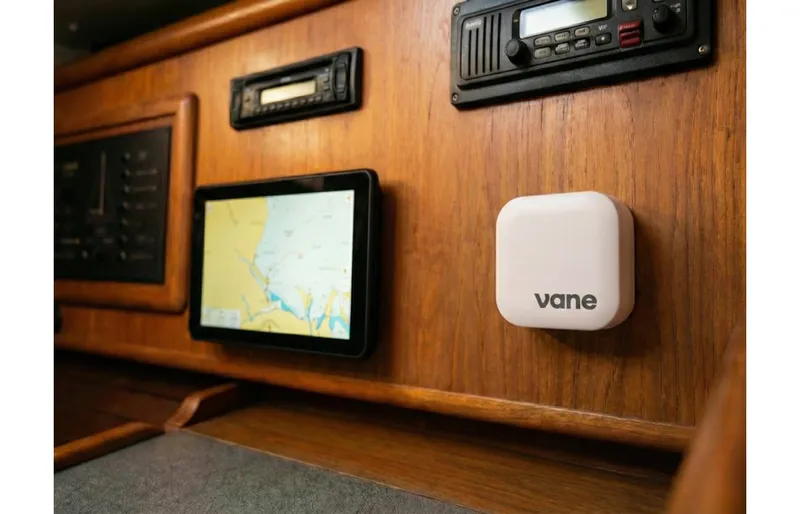 Vane installed on boat